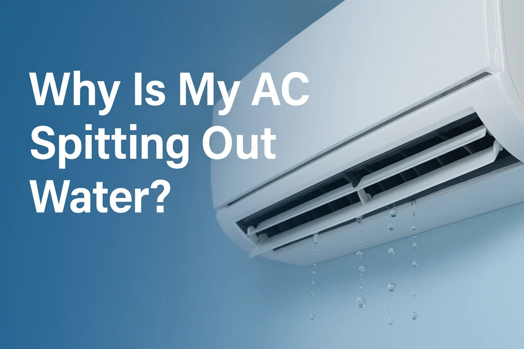 why is my ac spitting out water