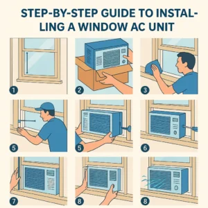 step by step guide to install a AC