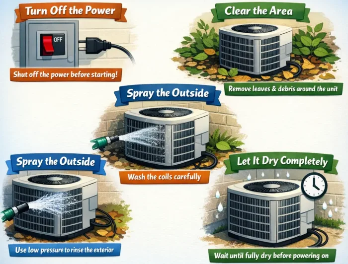 How to Clean Your AC Unit with a Hose — Step by Step