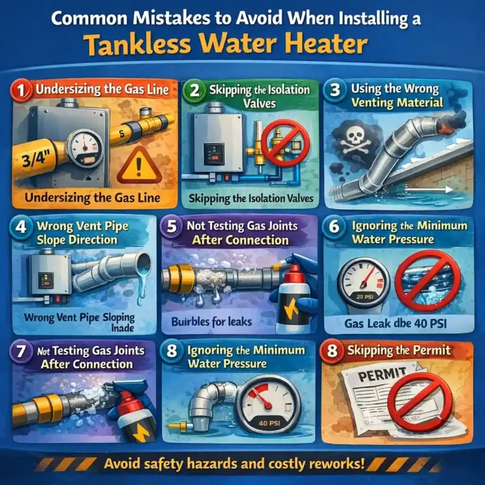 Common Mistakes to Avoid When Installing a Tankless Water Heater