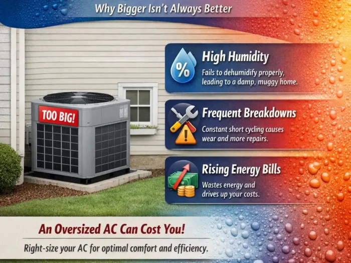 Disadvantages of Oversized AC unit: Why Bigger Isn’t Always Better