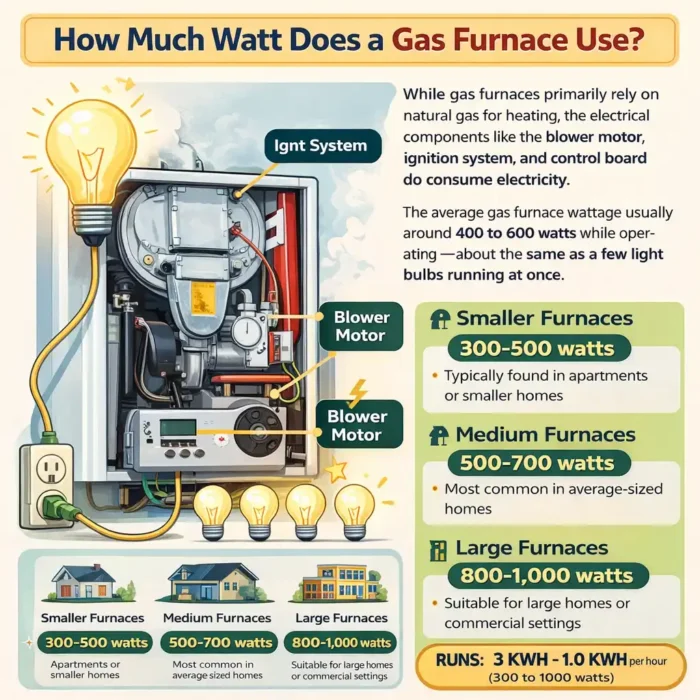 How Much Watt Does a Gas Furnace Use?