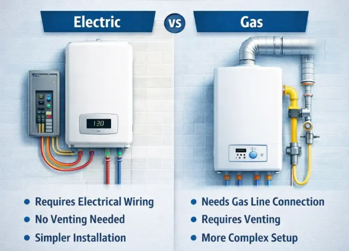 Key Differences Between Electric and Gas Water Heater Installation