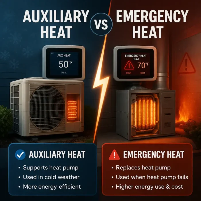 Auxiliary Heat vs Emergency Heat | What to Know