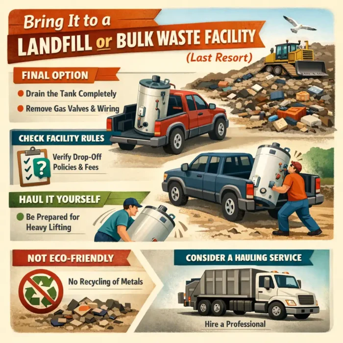 Bring It to a Landfill or Bulk Waste Facility (Last Resort)