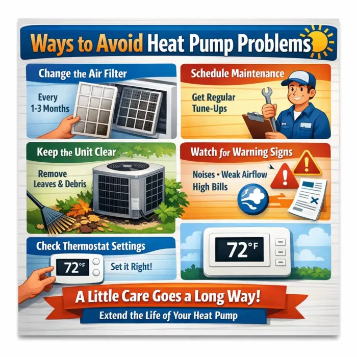 Ways to Avoid Heat Pump Problems
