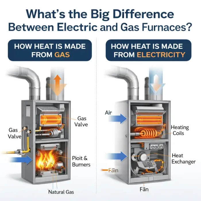 What Is the Big Difference Between Electric and Gas Furnaces?
