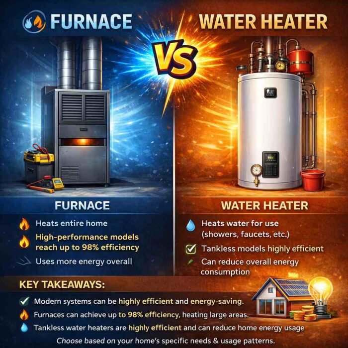 Furnace vs Water Heater Efficiency