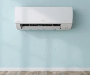 water coming out from ac